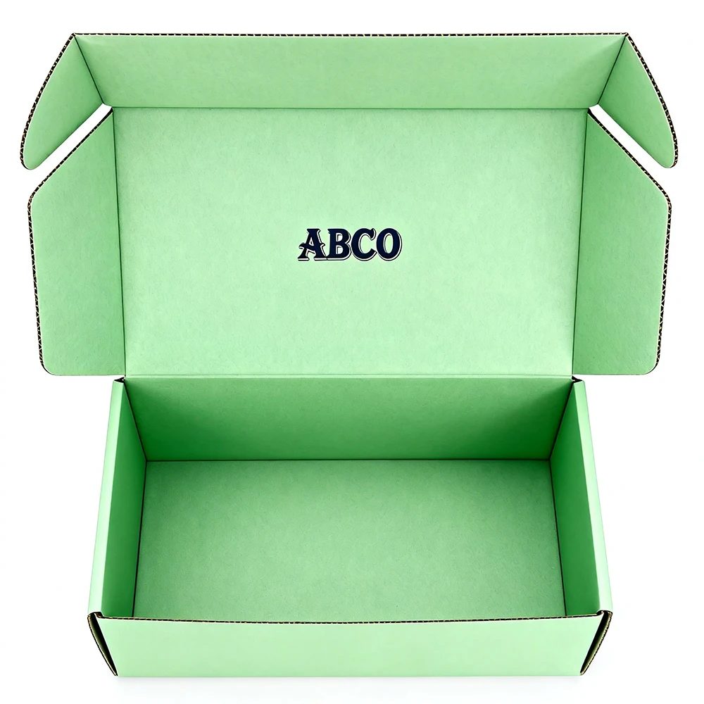 Logo nach Maß Corrugated Shipping Papier Box Faltbar Disposable Cosmetics Verpackung