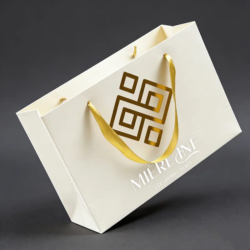 Luxe Blue Boutique Parfum Emballage Wedding Papier Bags