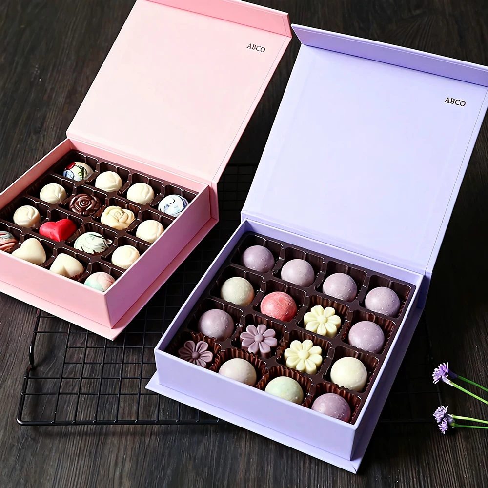 Luxe Book-shape Rectangle Étui Chocolat Coffret Cadeau