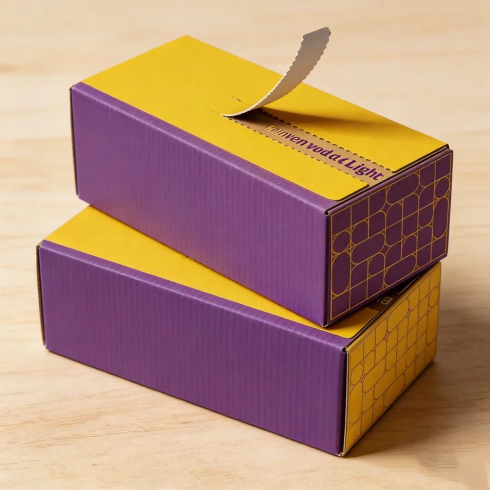Étui Shipping Boxes For Cosmetics Food Mailings Personnalisé Sealable Self-adhesive