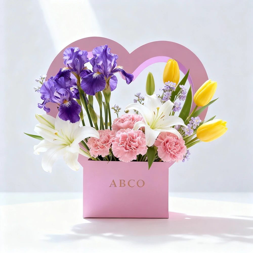 Luxus Hand-held Floral Papier Box