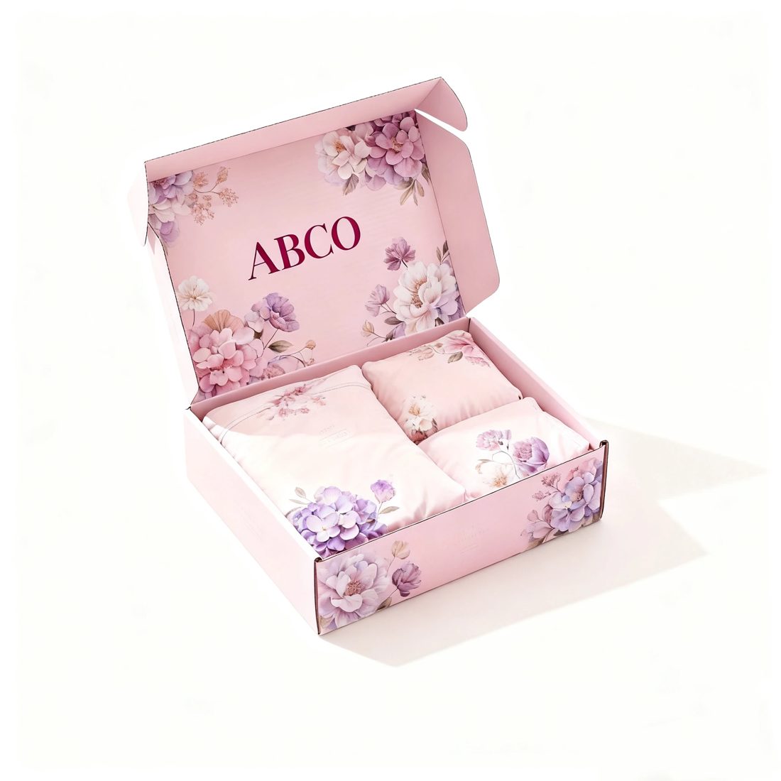 Individuell Brand Rosa Corrugated Clothing Shipping Boxes
