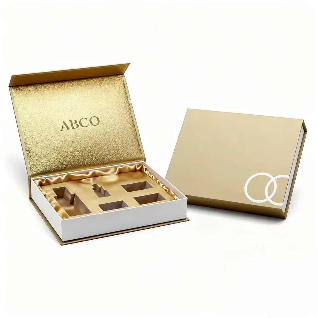 Luxury Custom Logo Paper Cardboard Cajas Regalo Black Foldable Box