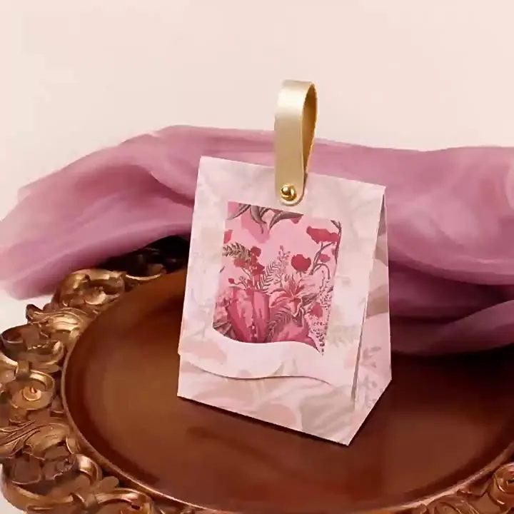 Flower Hand Candy Box Wedding Party Favors Gifts Schokolade Tasche