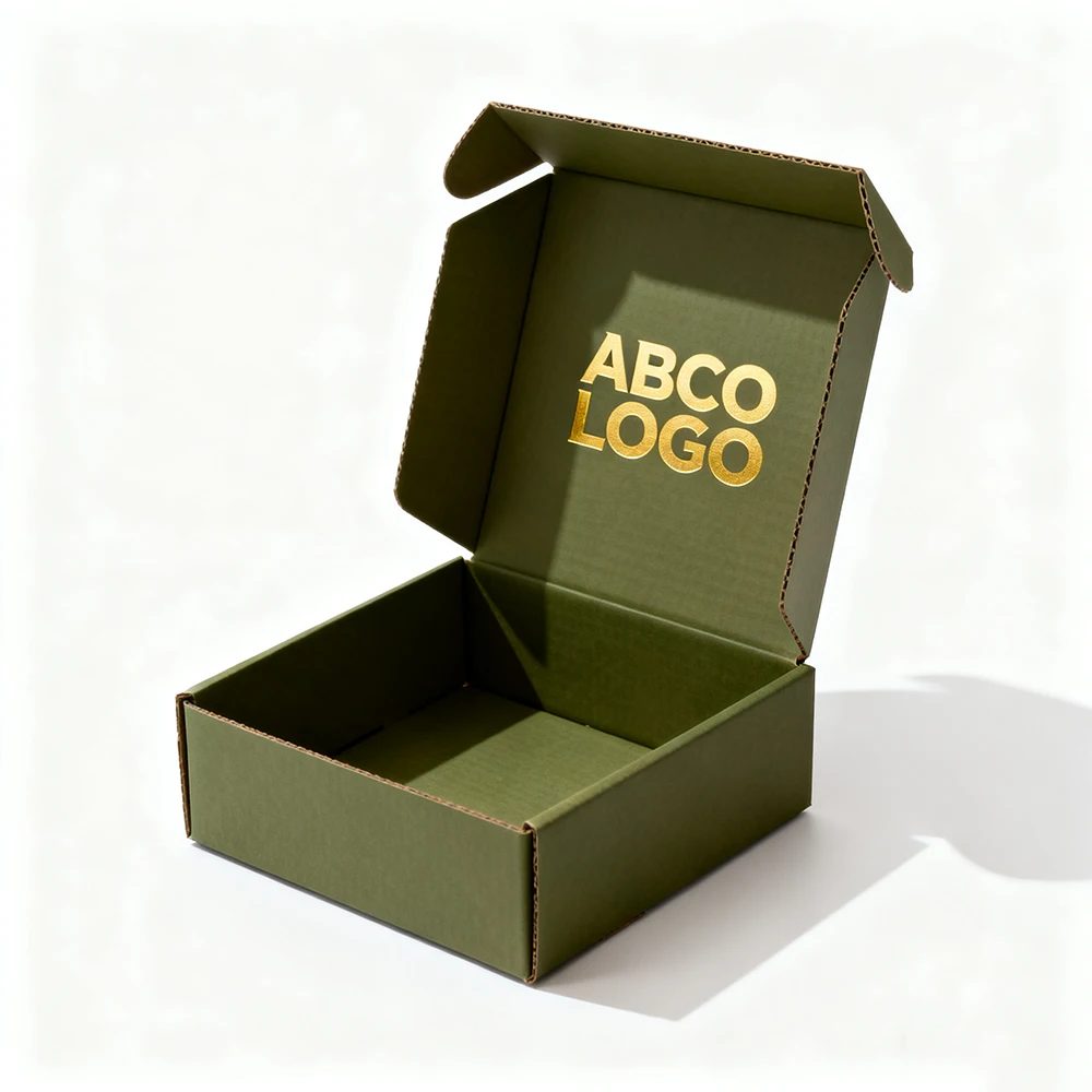 Luxe Corrugated Papier Shipping Mailing Mailer Apparel Boîte