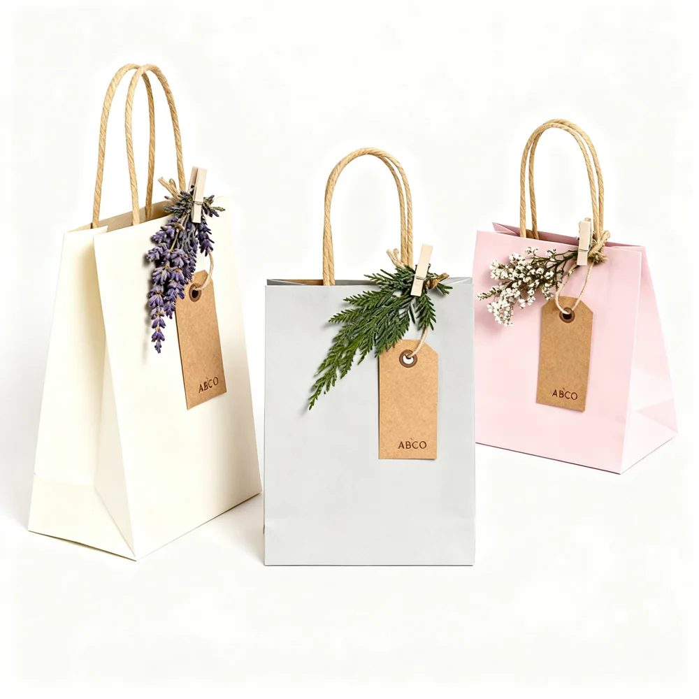 Logo nach Maß Kraft Papier Shopping Bags