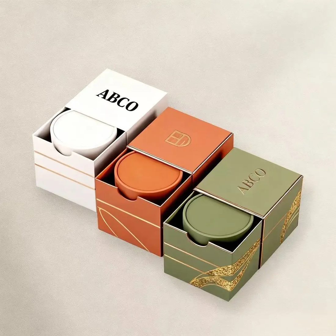 Various Color Sizes Printing Corporate Logo Tea Leaf Candle Box