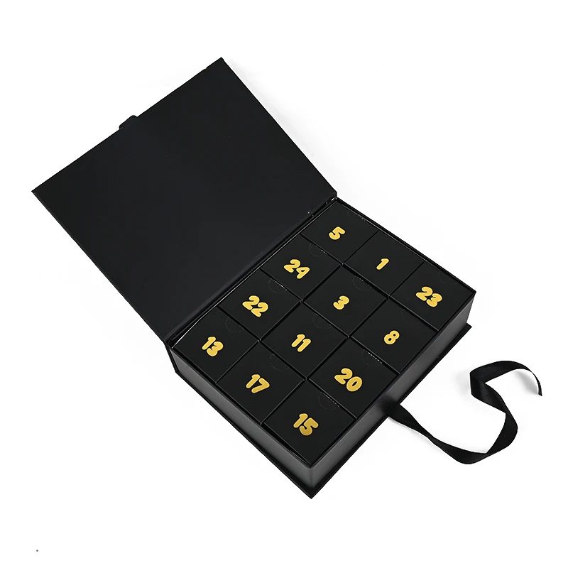 Individuell Adventskalender Boxes Leer Luxus Karton Papier Geschenk Verpackung
