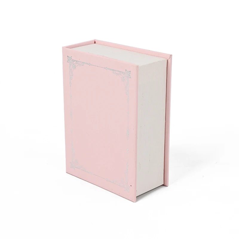 Customizable Rosa Book-shape Magnetisch Schmuckkästchen