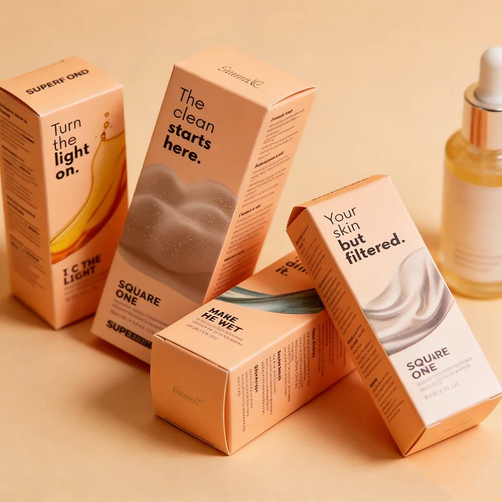 Kosmetik Papier Box Falt Verpackung