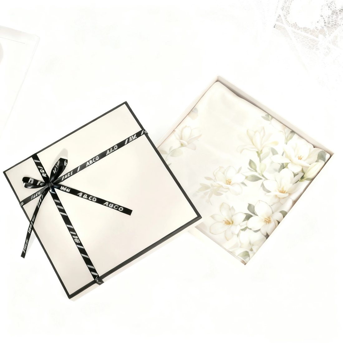 2 Piece Lid And Base White Rigid Cardboard Gift Box