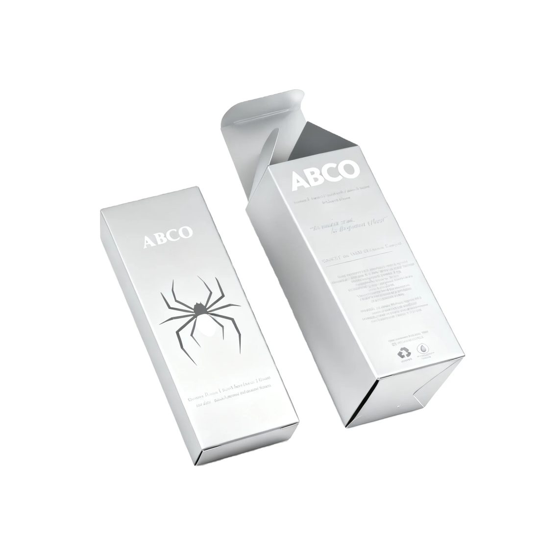 Personnalisé Blanc Étui Self Erecting Pliant Parfum Emballage