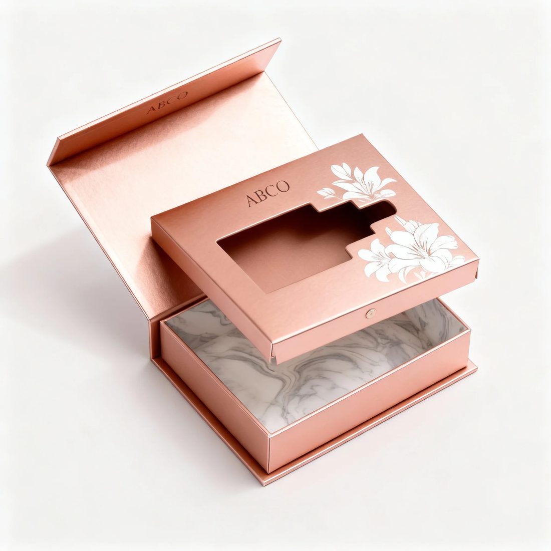 Popular Design Falt Paperboard Wedding Geschenk Boxes