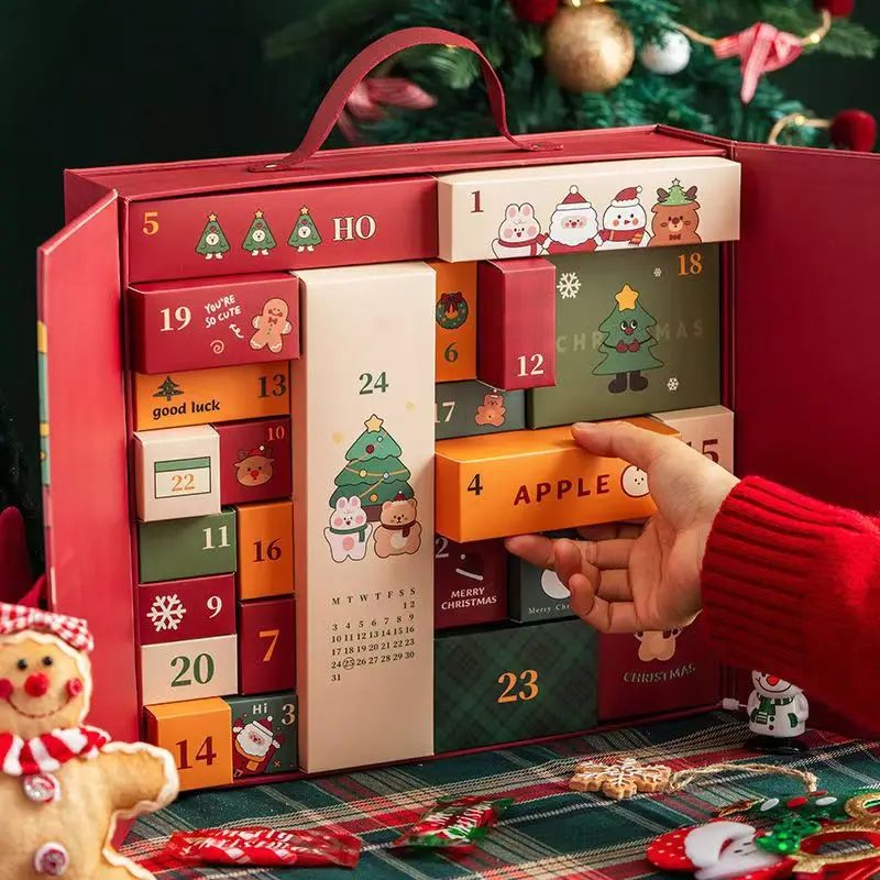 Personnalisé Noël Vide Calendar Boxes Boîte d'Emballage