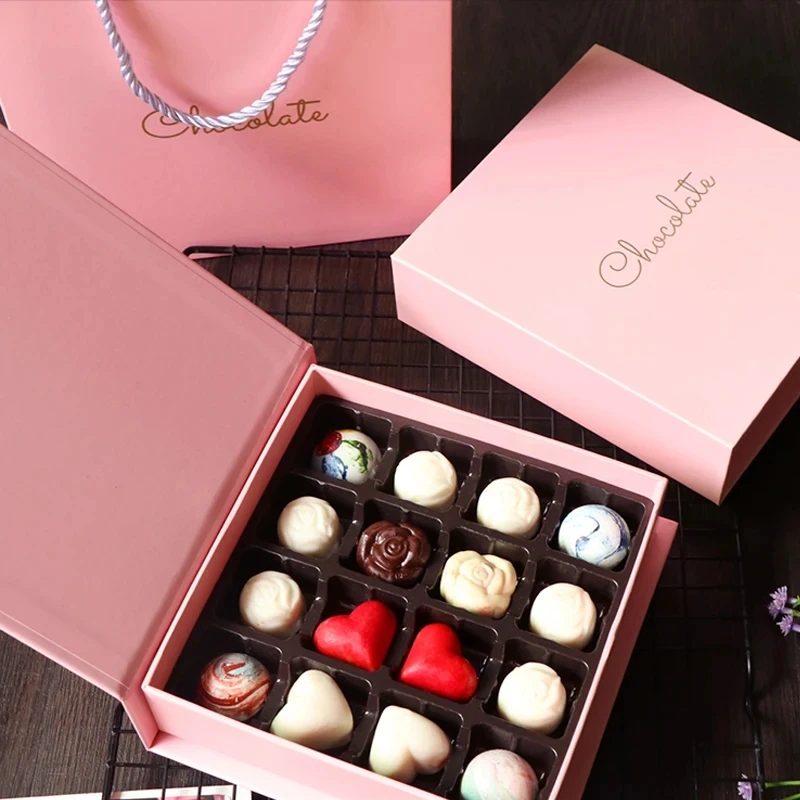 Magnétique Chocolat Boxes Logo Personnalisé Luxe Étui Boîte