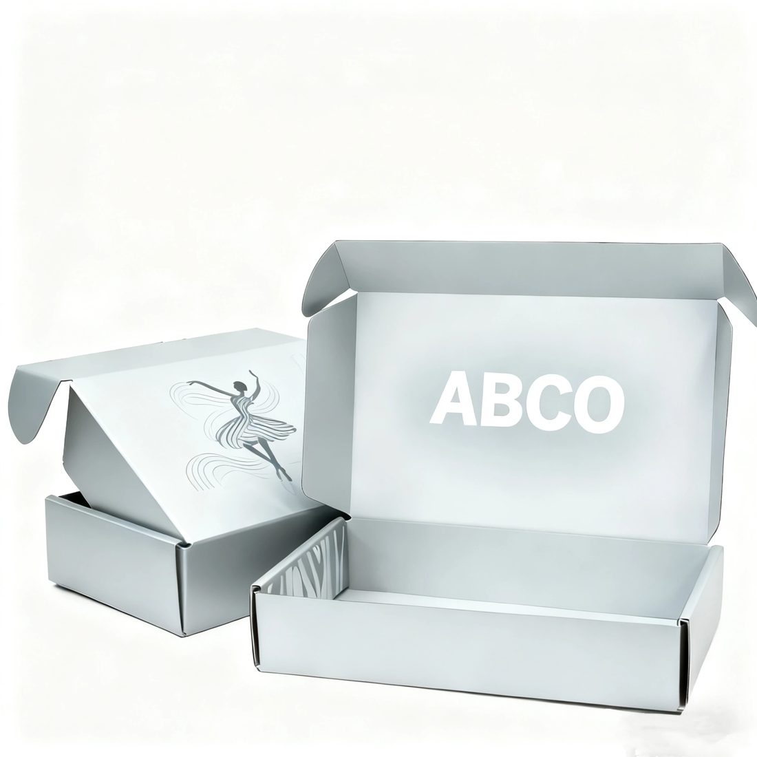 Custom Logo Embossing UV Recycled Cardboard Self Erecting Kraft Corrugated