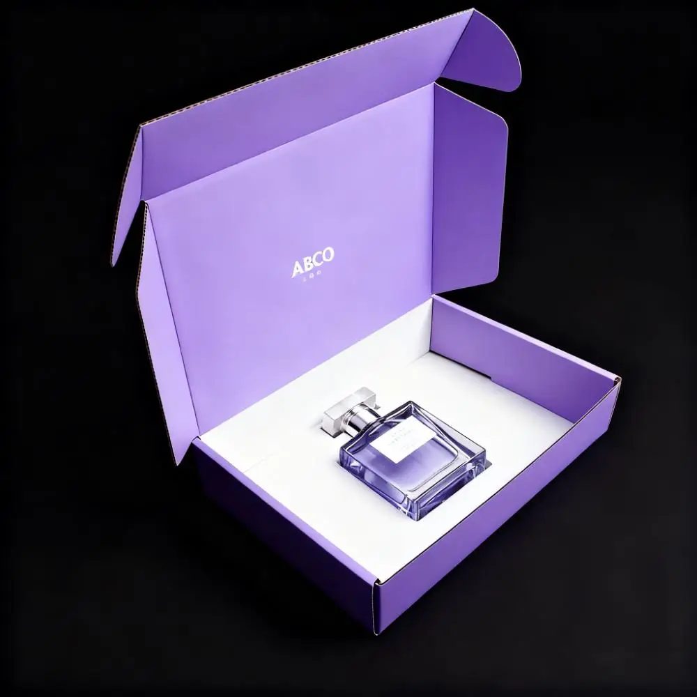 Custom Logo Waterproof Reusable Lilac Gift Clothes Bathrobe Shipping Carton