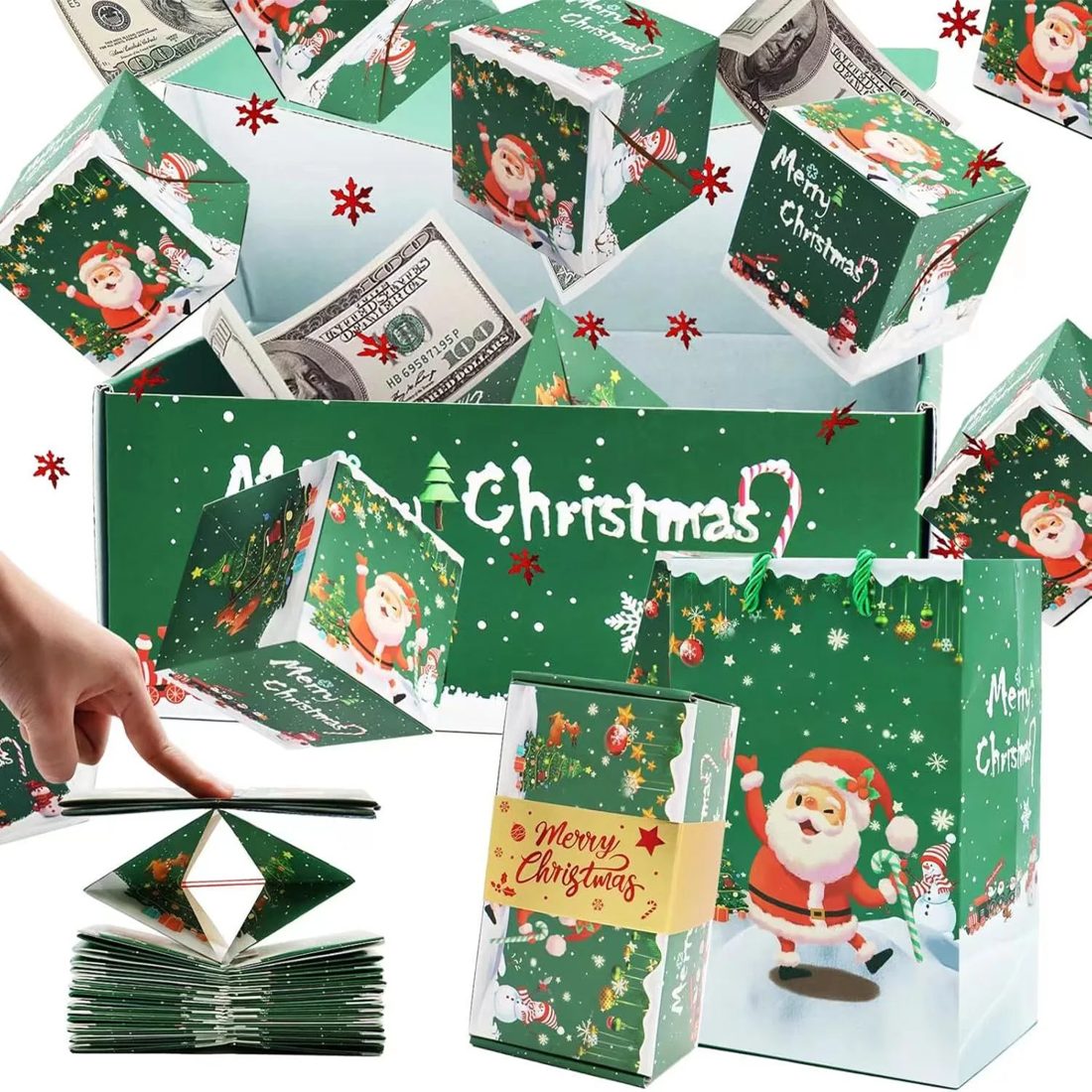 Recycled Materials Weihnachten Überraschung Geschenkbox