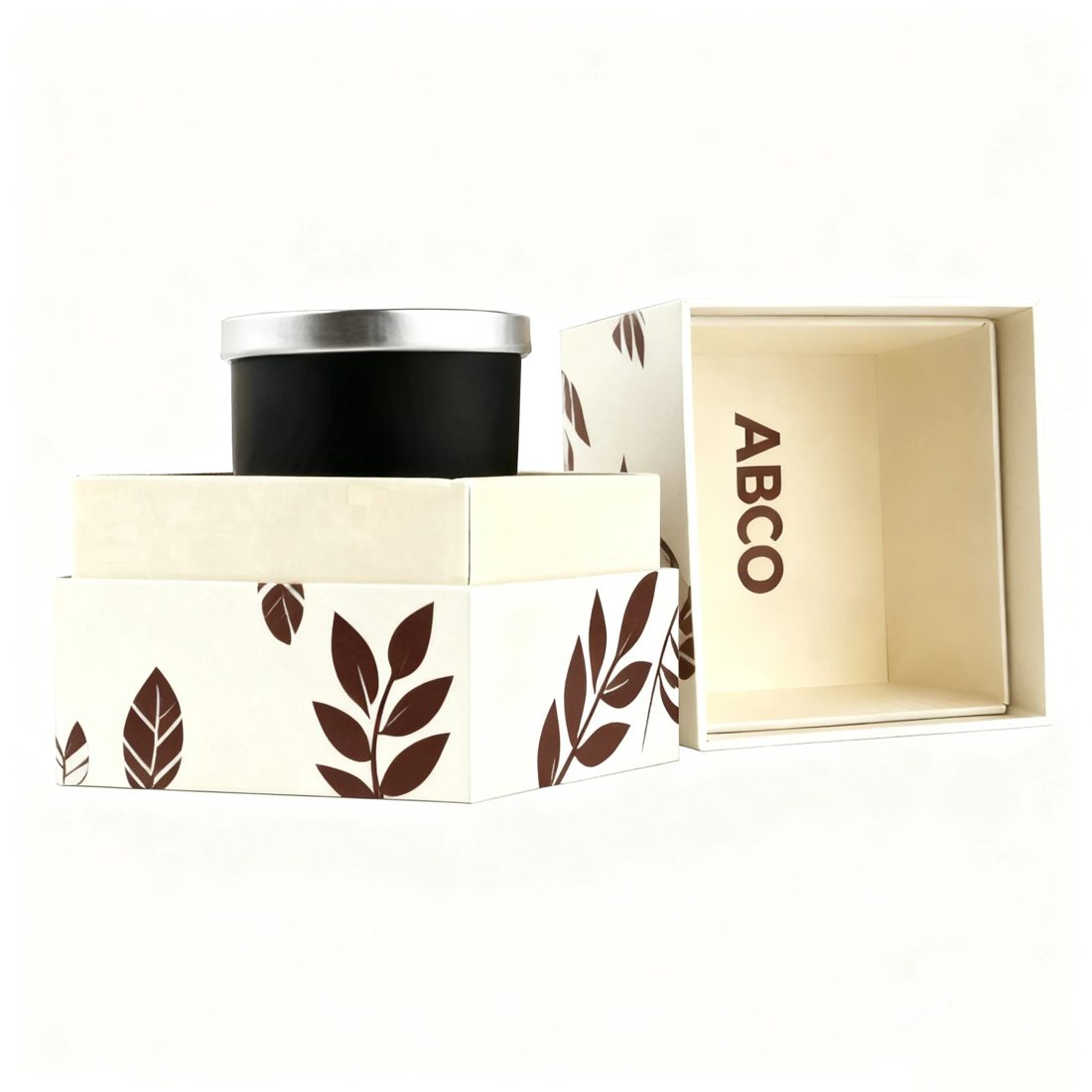 Personnalisé Design Luxe Pliant Couvercle And Base Étui Papier Cadeau