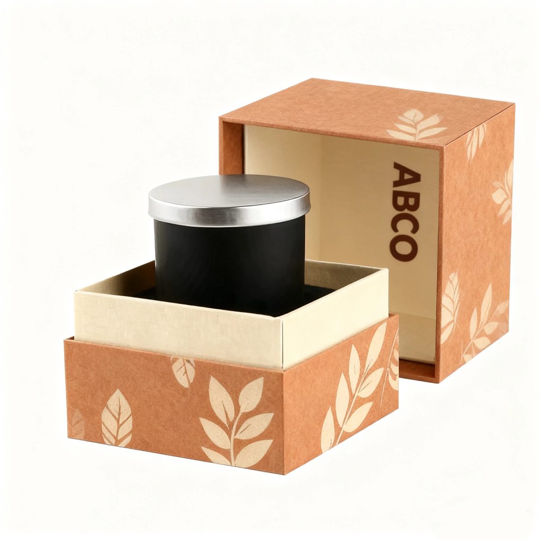 Individuell Matte Laminated Paperboard Candle Jar Geschenk Boxes
