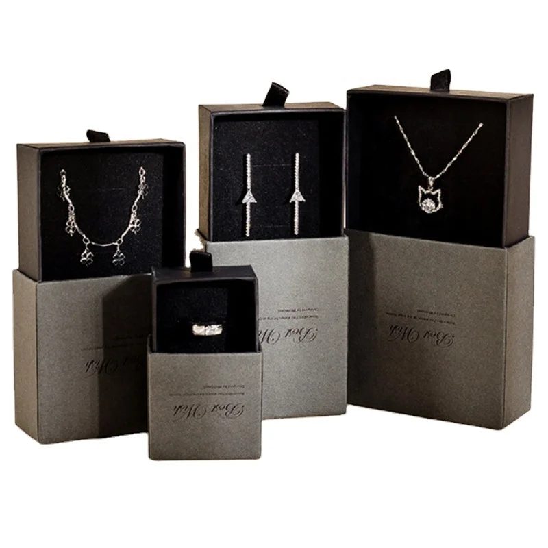 Logo nach Maß/size/color Karton Schmuck Necklace Bracelet Ring Watch Geschenkbox