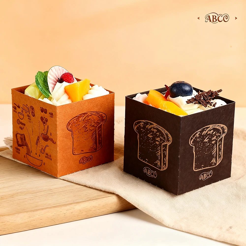Weiß Kraft Papier Cake Boxes