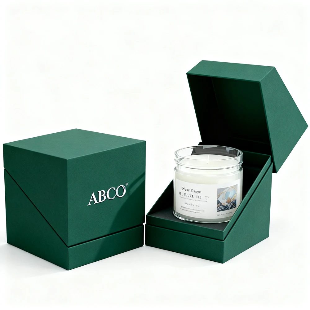 Custom Logo Paper Cardboard Rigid Candle Storage Box