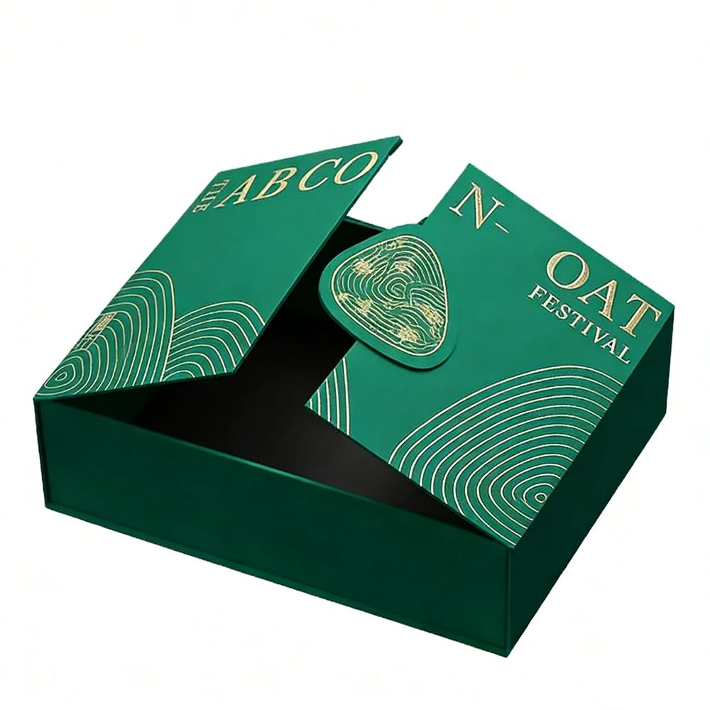 Double-door Opening Magnetic Book Shaped Luxury Paper Box