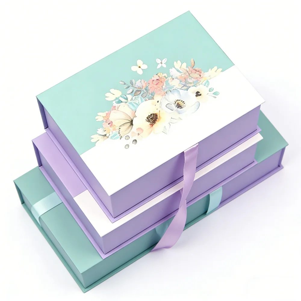 Factory Design Gold Stamping Flip Cover Paperboard Books Shape Flap