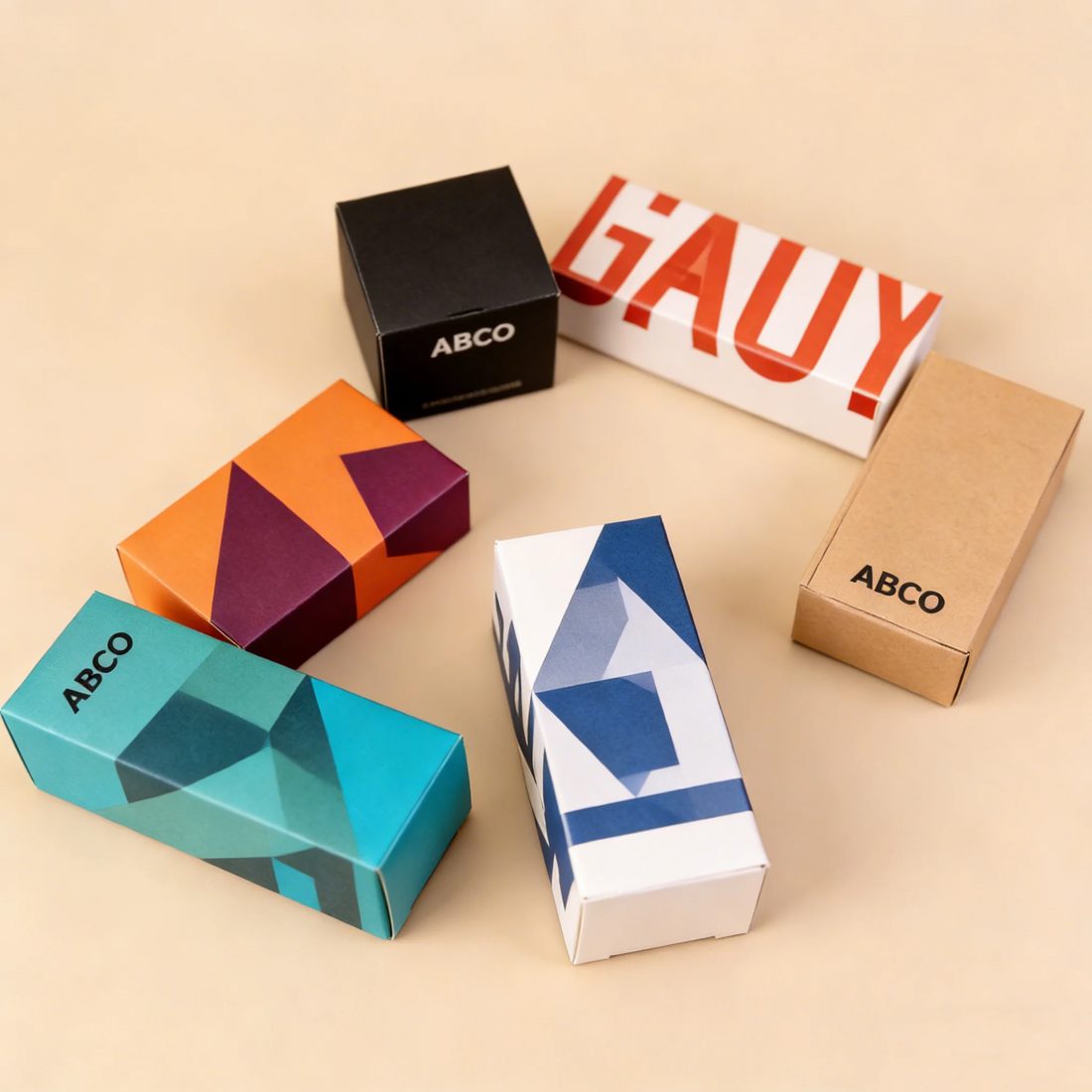Luxus Logo nach Maß Factory Bedruckt Recycled Materials Matt Lamination Karton