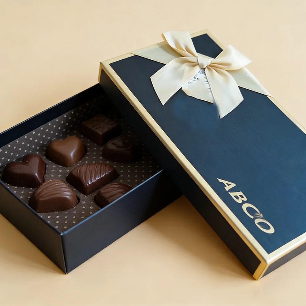 Food Karton Starr Boxes Logo nach Maß Luxus Schokolade Geschenkbox
