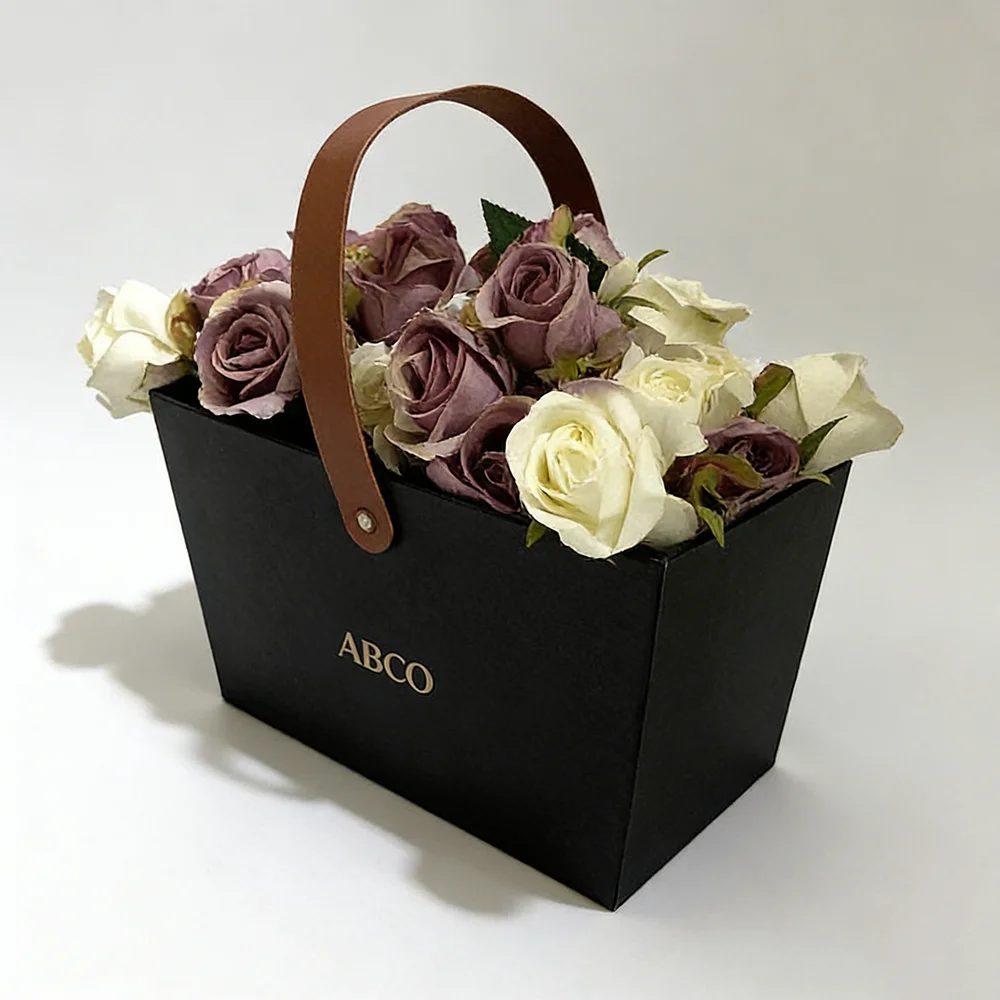 Individuell Starr Macaron Color Single Rectangular Bucket Fashion Flower Geschenk