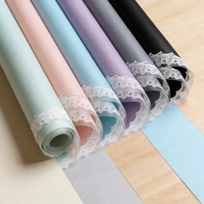Individuell Korean-style Su Papier Flower Wrapping Papier Coated Pe Waterproof