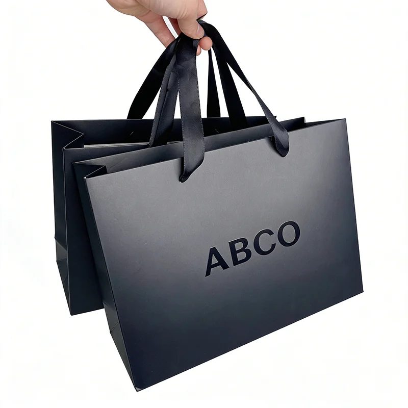 Luxus Schwarz Papier Bags