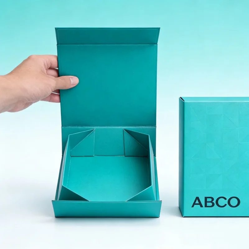 Luxury Book Shaped Rigid Cardboard Foldable Gift Box
