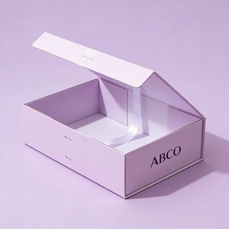 Luxus Falt Magnetisch Box With Band For Space-efficient Geschenk Verpackung