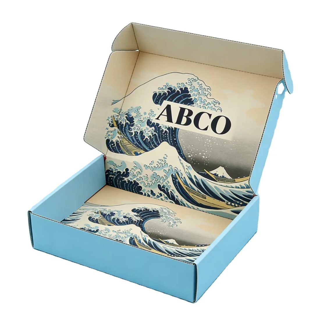 25 Sizes Colorful Corrugated Mailer Boxes Pliable Étui Shipping Emballage