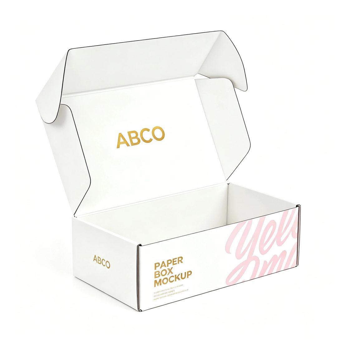 Logo Personnalisé Imprimé Mailer Boxes Corrugated Papier Pliant Cartons