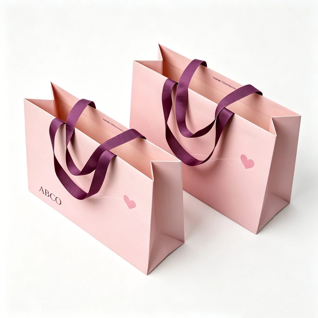 Luxe Personnalisé Kraft Papier Bags Your Own Logo Cadeau Sac