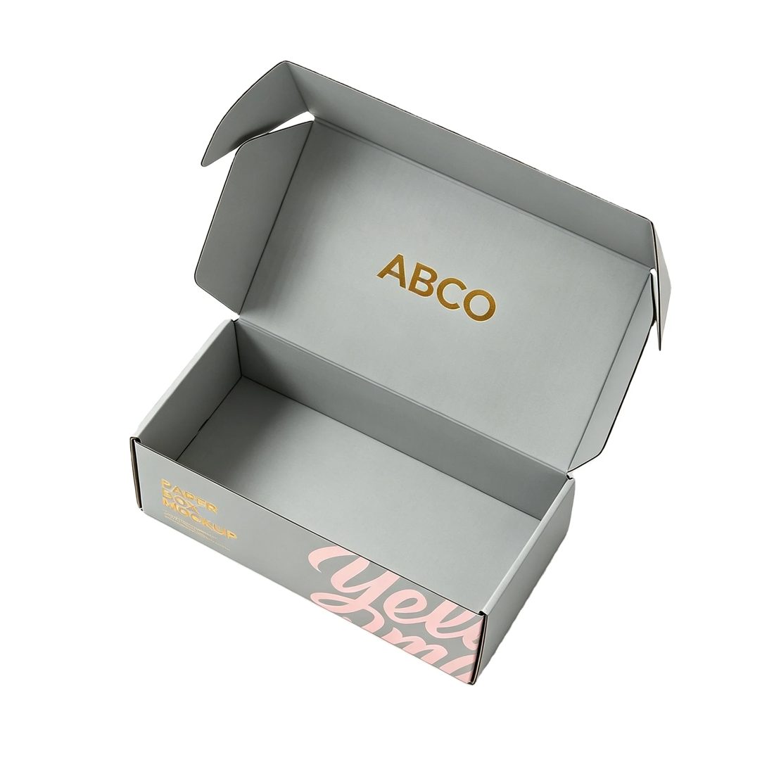 Impression Personnalisée Corrugated Mailer Boxes Self Erecting Rectangle Papier Emballage