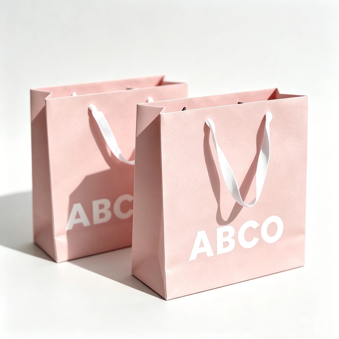 Papier Cadeau Bags Poignées Ruban Digital Printing Hot Stamping Shopping