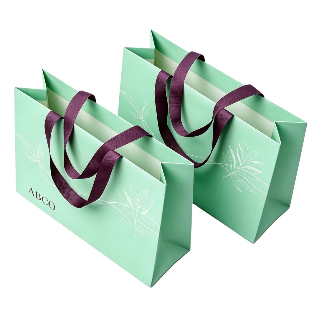 Individuell Bedruckt Papier Geschenk Bags Bandgriffe Shopping Verpackung