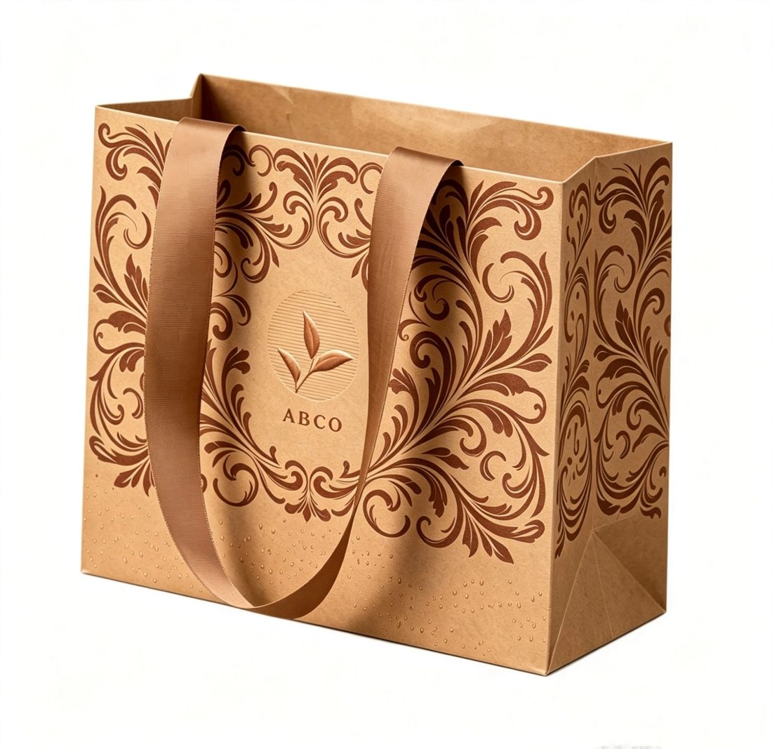 Logo nach Maß Luxus Papier Geschenk Tasche