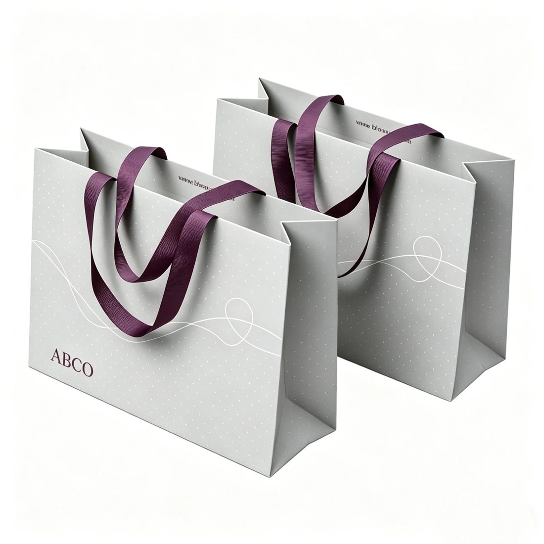 Individuell Bedruckt Papier Shopping Bags Bandgriffe Geschenk Verpackung