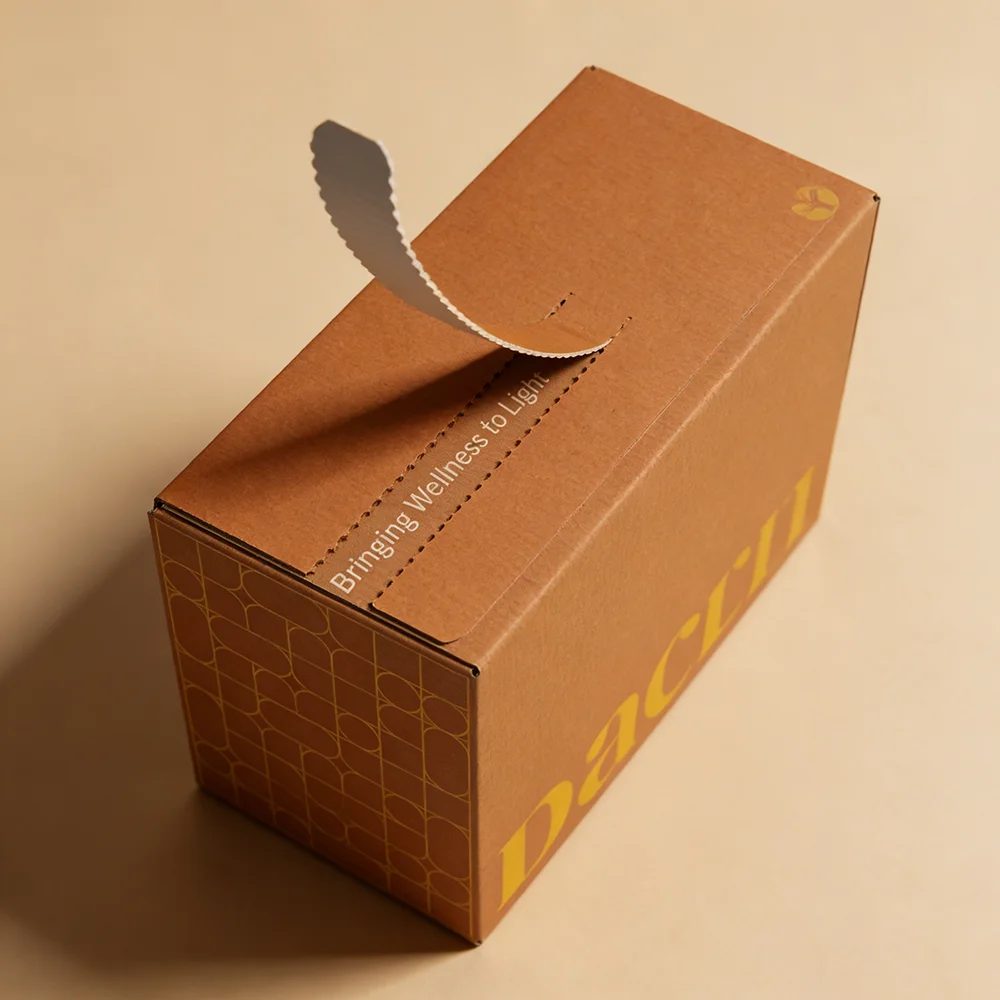 Personnalisé High-end Recycled Materials Easy Tear Strip Opening Seal Coated