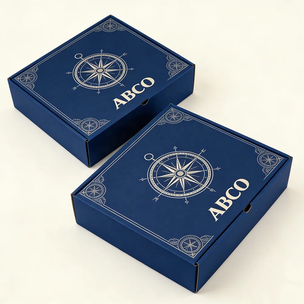 Factory Size Logo Four-color Imprimé Blanc Petit Mailing Shipping Étui