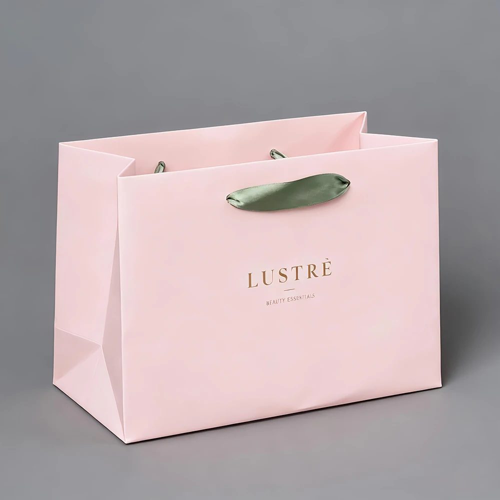 Recycled Rose Kraft Luxe Sac Shopping