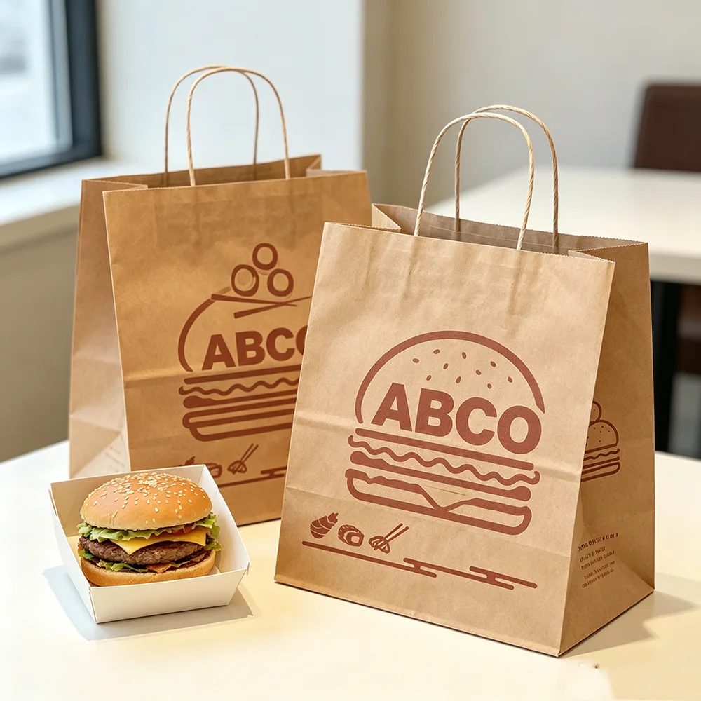 Logo Personnalisé Imprimé Recycled Materials Disposable Fast Food Takeaway Cakes