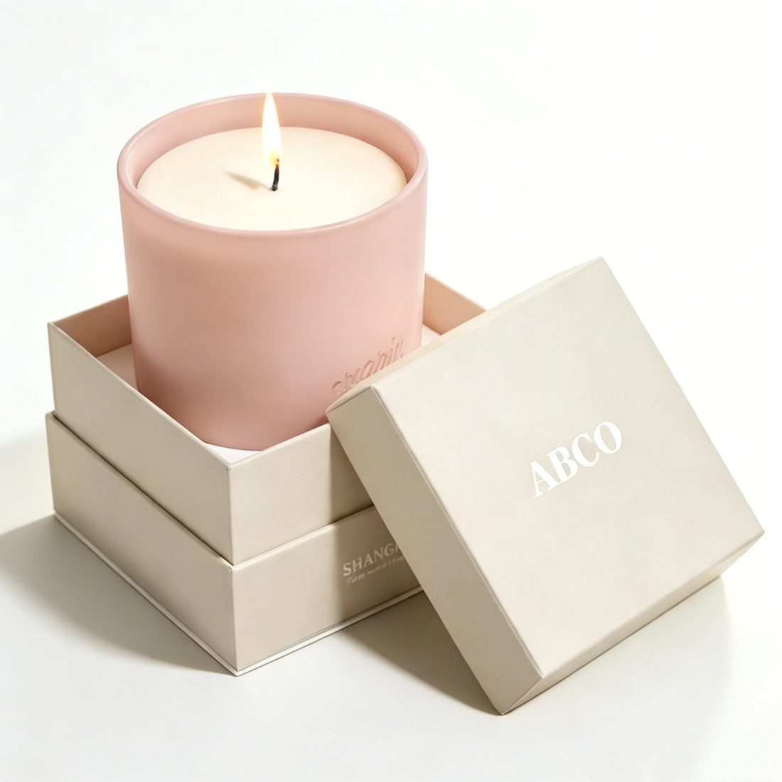 Schwarz Luxus Candles In Starr Papier Boxes