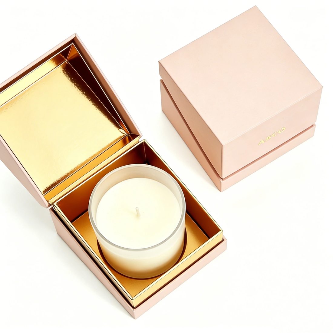 Luxus Premium Leer Starr Papier Karton Candle Geschenk Verpackungsbox